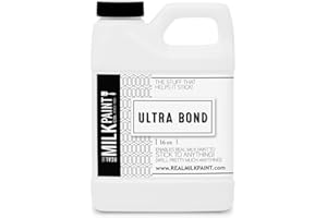 Real Milk Paint, Adhesion Promoter and Bonding Primer for Milk Paint on Plastic, Shellac, Glass, Painted, and Varnished Surfaces, Ultra Bond, Water Based, No VOCs, 16 oz.