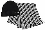 Hugo Boss Men's Fadon Beanie Hat & Scarf Winter Set