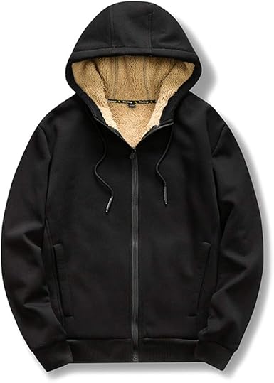 sherpa lined sleeves hoodie