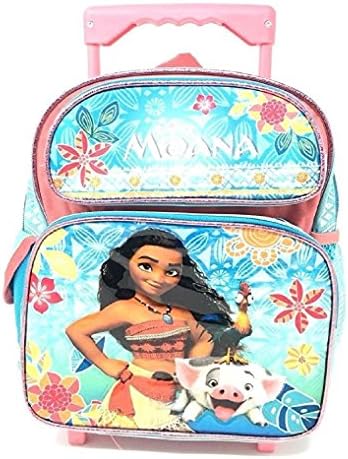 Disney Moana 12' inches Small Rolling/Roller Girls backpack