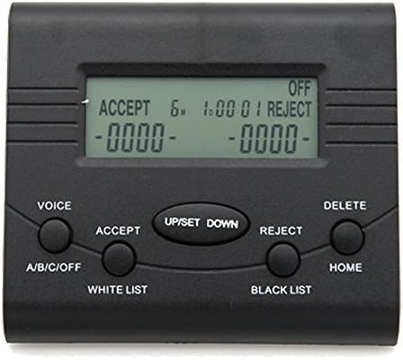 LeeKerTel LK-P024B Landline Phone Call Blocker Box Caller ID Display Device Blacklist/Whitelist FSK/ DTMF Dual Signal Block Robot/ Political/Scam/Unwanted/Nuisance/Telemarketing Calls(Black)