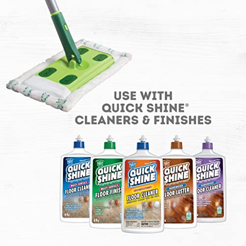 Quick Shine Sustainable Hard Surface Floor Mop Kit with 1 Microfiber