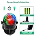 【New Arrival-6 Light Bulbs】Party Lights Sound Activated Disco Ball Strobe Light 7 Lighting Colors, USB/Battery Powered, Perfect for Kids, Festival Celebration Birthday Xmas Party-No Remote Included