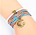 100 Grams Assorted Nautical Anchor Rudder Helm Compass Punk Steampunk Charm Pendant Connector for Sailor Navy DIY Ornaments Making Accessories