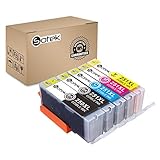 Sotek Edible Ink Cartridges for PGI-250 CLI-251, Work with Pixma IP7220 IX6820 MG5420 MG5422 MG5520 MG5522 MG5620 MG5622 MG6420 MG6620 MX722 MX922 Cake Printing (5-Pack, No Gray)