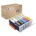 Sotek Edible Ink Cartridges for PGI-250 CLI-251, Work with Pixma IP7220 IX6820 MG5420 MG5422 MG5520 MG5522 MG5620 MG5622 MG6420 MG6620 MX722 MX922 Cake Printing (5-Pack, No Gray)
