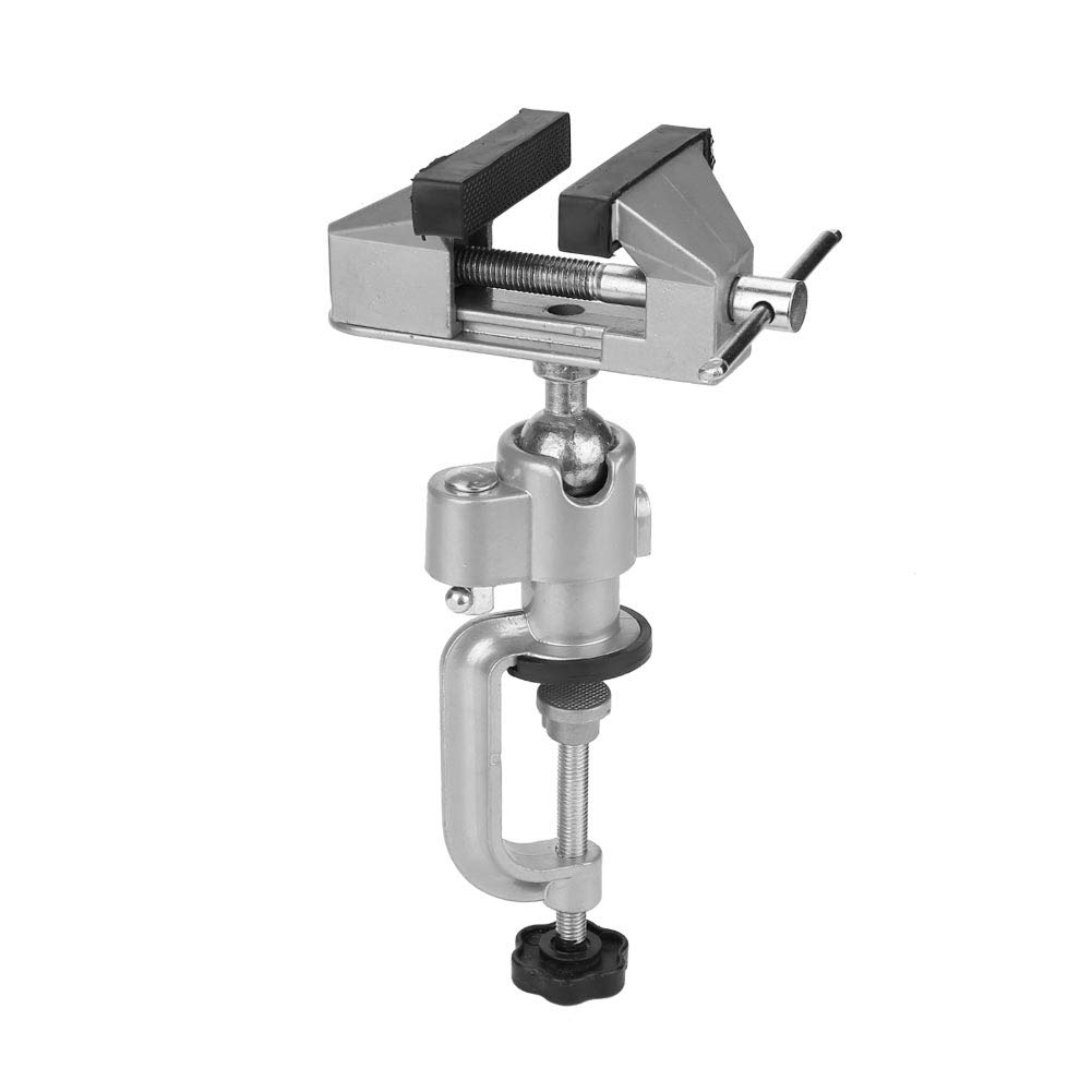 YWBL-WH Bench Vise, Heavy Duty Rotating 360° Aluminum Alloy Table Vise, Universal Work Clamp Tool, Fastener
