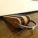 SleekStopper SW-041B Decorative Bamboo Door Stopper with Rubber Treads and Metal Handle (2 Pack) - Lifetime Guarantee!