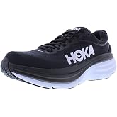 HOKA Bondi 8 Mens Shoes Size 9, Color: Black/White