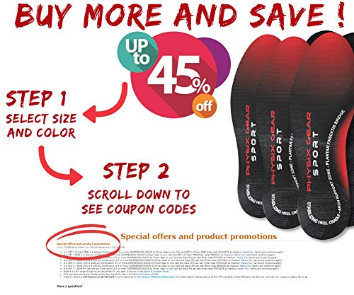 6 Physix+Gear+Sport+Orthotic+Inserts