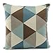 BXI 18 X 18 Inch Pillow Cover Cushion Case Home Couch Sofa Decoration Linen (Thin Brown)