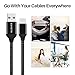 USB Certified Type C Cable - EVISTR 3PACK 6FT Charging Cable for Smartphones, Nylon Braid USB Charger Sync Data Cord for Samsung Galaxy S9 S8 Note 8, Pixel, Nintendo Switch and More (6FT)