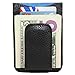 Men’s Leather Wallet Credit Card ID Holder Money Clip Black