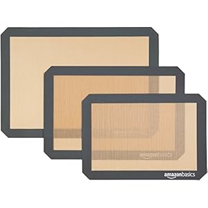 Amazon Basics Siliconen bakmat – 3-delige set