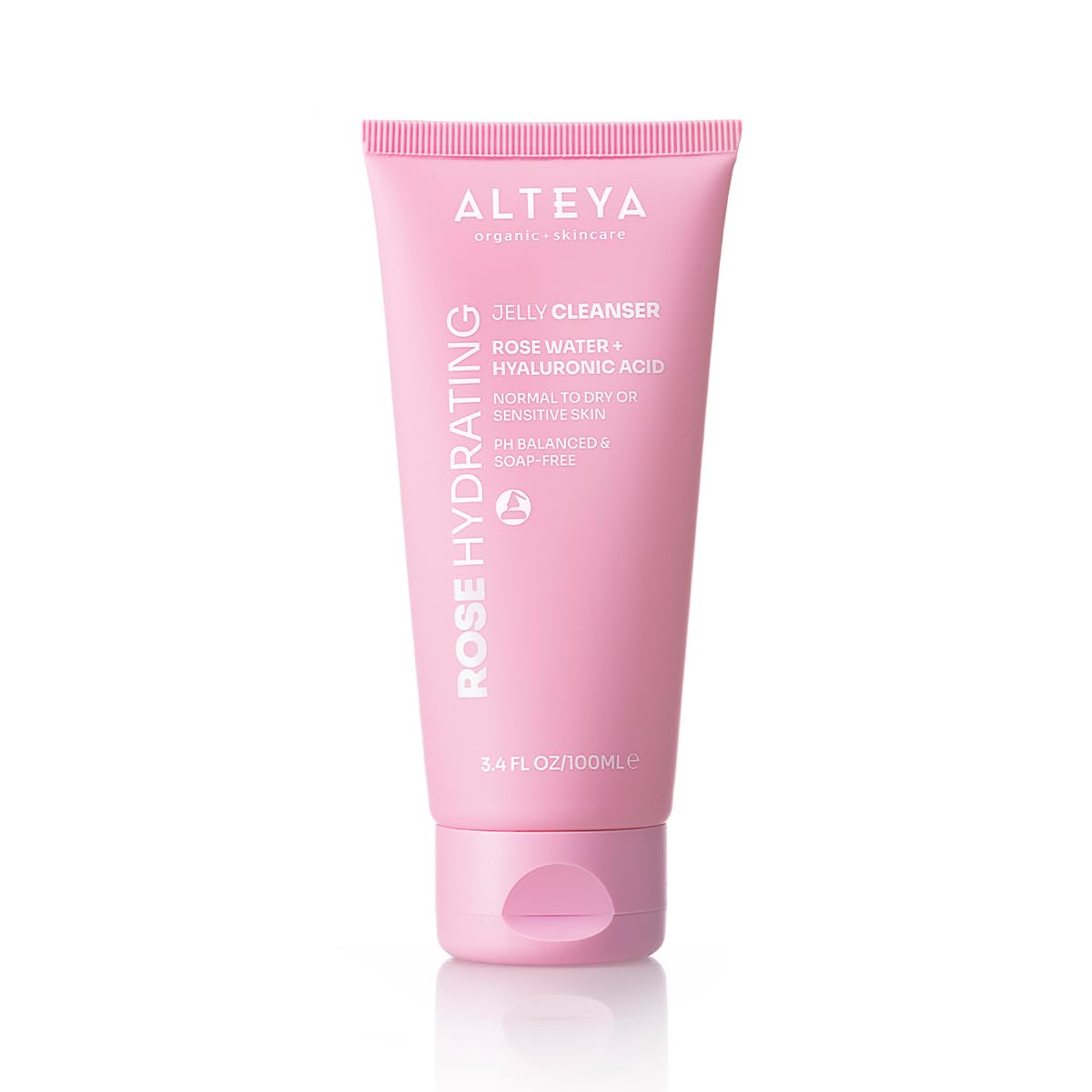 Alteya Organics Rose Hydrating Jelly Cleanser 100ml - NaTrue Certified Organic - Rose Water and Hyaluronic Acid