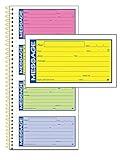 Adams High Impact Phone Message Book, 2-Part Carbonless, 5-1/4" x 11", 200 Sets per Book (SC1153RB)