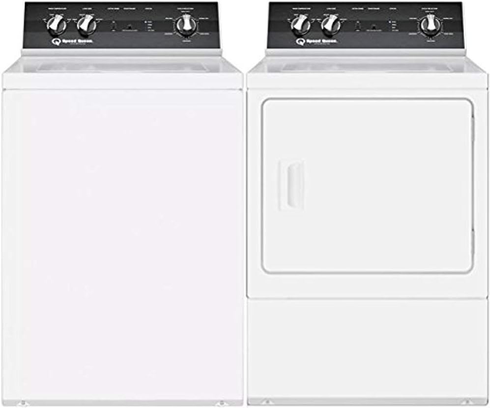 Speed Queen White Top Load Laundry Pair with TR5000WN 26 Top Load