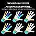 MAOXIAN Flashing LED Gloves,Kid Camping Outdoor Games for 4 5 6 7 8 9 10 11 12 Year Old and Above can wear, Halloween Christmas Party Best Costume Gift,in The Dark Party Favor Sensory Glow Toys