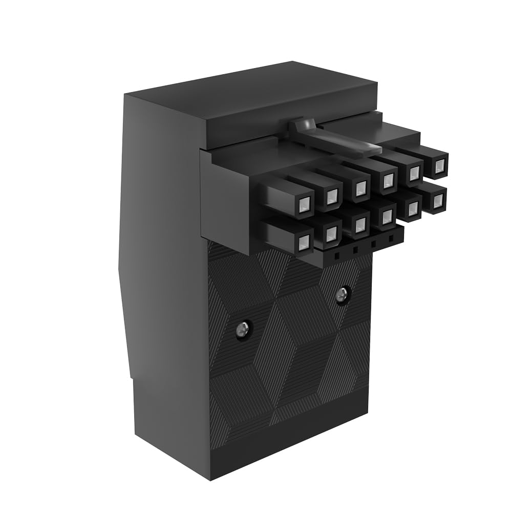 Photo 1 of 12VHPWR 90 Degree Adapter: 16 Pin GPU Power Connector 600W Pcie5.0 Right Angle Power Adapter for 12+4pin RTX 3090Ti 4070Ti 4080 4090 Graphic Card GPU (Type A)