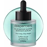 DEEPERCENT Bluewater Marine Barrier PDRN Serum – Dewy Skin Deep Hydration Long Lasting Moisture Hyaluronic Acid Niacinamide Fast Absorbing Barrier Repair Fragrance Free Korean Skincare (1.52 fl oz)
