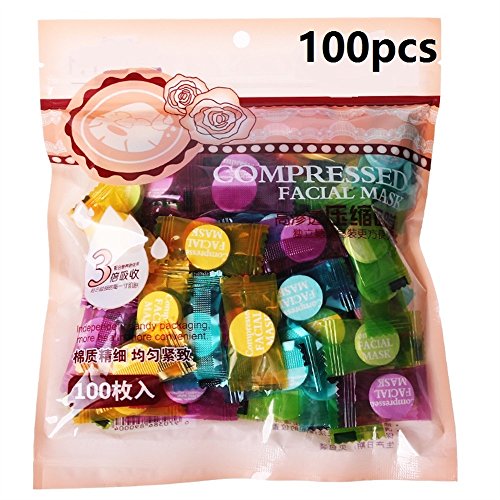 Durable Travel Accessories Natural Colorful Compressed Facial Mask Grain Skin Care Dry Sheet Mask Paper DIY Natural Face Cotton Mask Sheet - Thumbnail 5