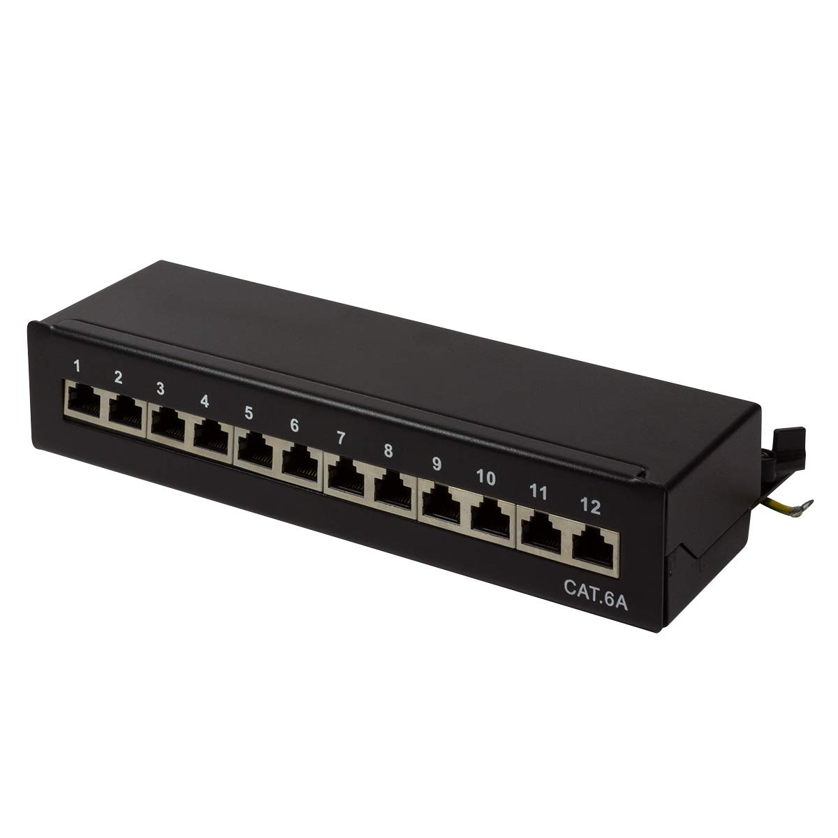 LogiLink Professional Field Patch Panels, Table/Wall/Desktop, STP (Shielded) black 12-Port