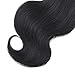 Emmet Brazilian Hair Extension Ombre Color Can be Dyed and Permed Body Wave Easy Installing&Sewing 8Inch Short 7A 100% Human Hair Weave 2PCS/Lot 50g/Piece, with Hair Care Ebook (1B)