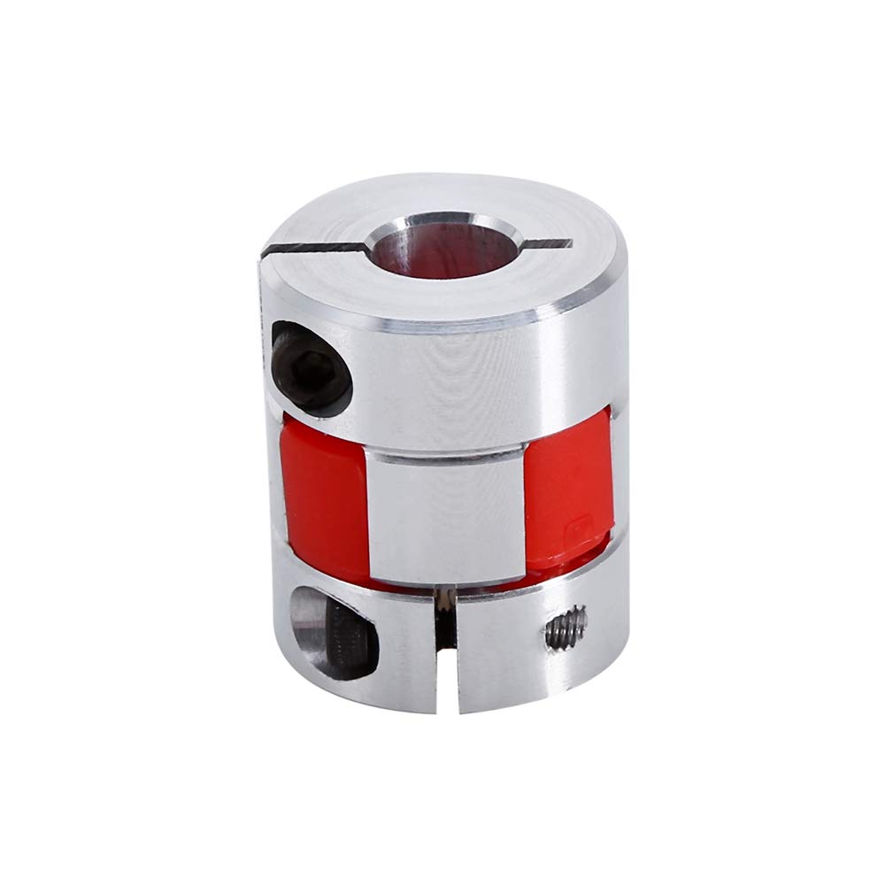 8mm to 10mm Flexible Plum Blossom Shaft Coupler,25mm Dia Aluminum CNC Coupling for Stepper Motor, Servo Motor Encoder High Speed Precision Coupling with Shock Absorption (30mm Length)