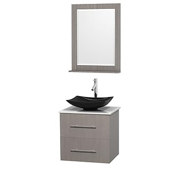 Wyndham Collection Centra 24 Inch Single Bathroom Vanity In Grey