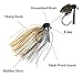 THKFISH Bass Tungsten Jig, Swim Jigs for Bass Fishing, Swimming Fishing Jigs, Finesse Boo Jig Bass Fishing Lure with Weed Guard, Weedless Jig Head Design Multi-Color Pack of 5