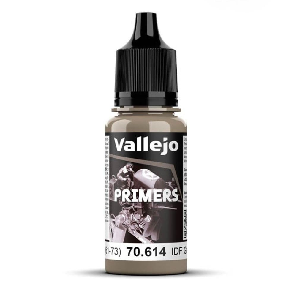 Vallejo Model Color 17 ml Polyurethane Primer - IDF Israeli Sand Grey