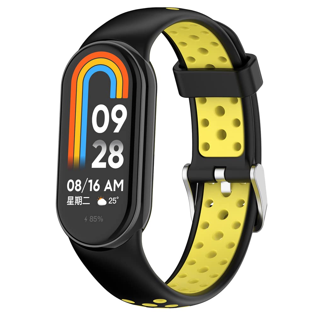 Tyogeephy Straps for Xiaomi Mi Smart Band 8, Replacement Bracelet in Anti-Lost Silicone Designed Fitness Tracker Accessories [Compatible with Xiaomi Mi Band 8]