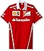 Ferrari Formula 1 Men's 2017 Red Team Shirt w/Sponsors (Large)