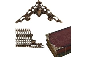 10PCS Metal Angle Corner Brackets Decorative Corner Cover Edge Protector for Book Scrapbook Photo Album Frame Jewelry Chest G