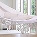 ONCLOUD Boho Large Brazilian Fringed Macramé Double Deluxe Hammock Swing Bed with Carry Bag for Patio, Porch, Bedroom, Yard, Beach, Indoor, Outdoor & Wedding Party Decor, Beige