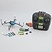 Dromida Verso Ready-To-Fly Radio Controlled Electric-Powered Inversion Drone with Radio System, Batteries and Charger (Blue)