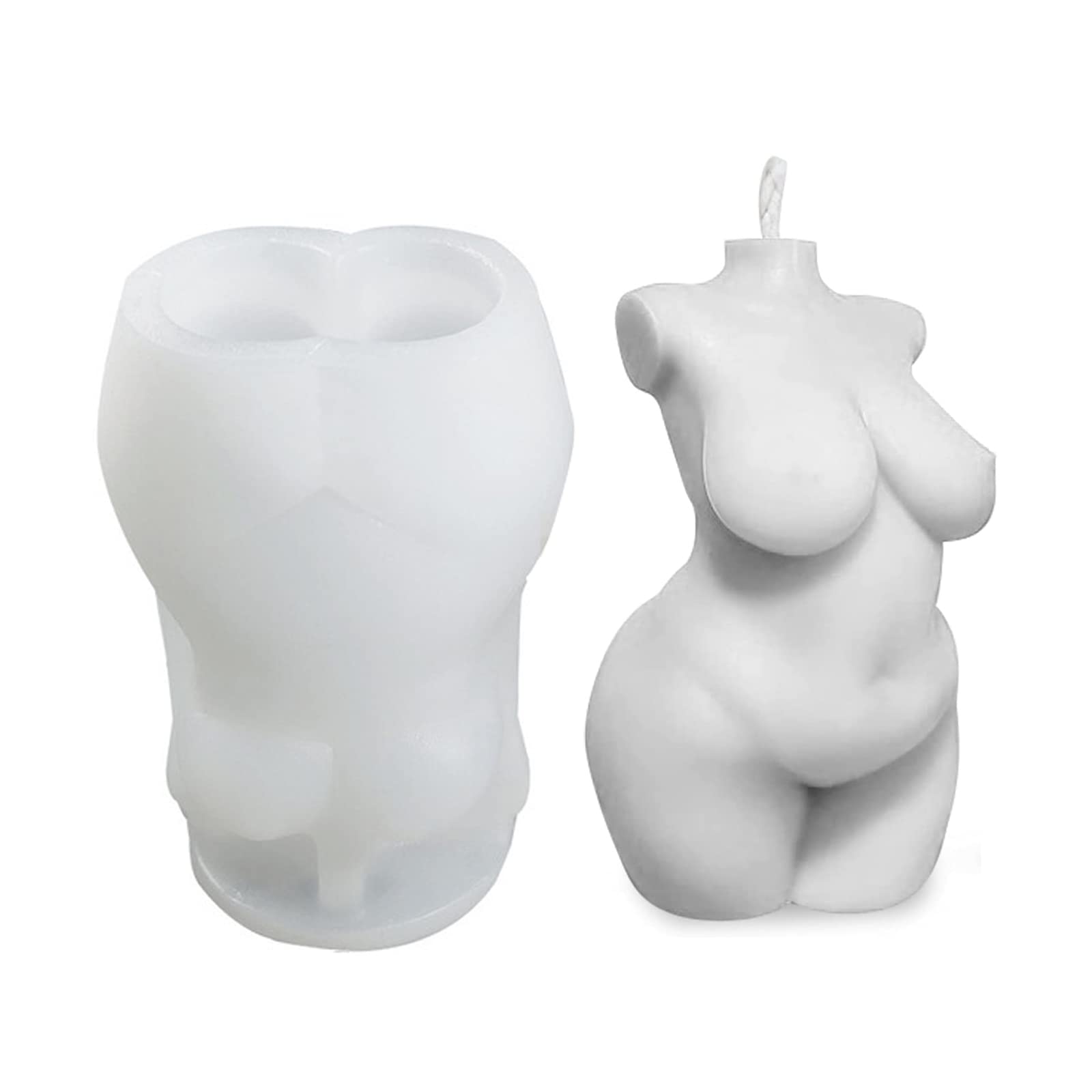 Woman Silicone Candle Mould Female Human Body Mold DIY Crafts for Making Special Chocolates, Candies, Soaps