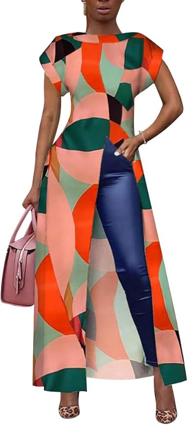 orange maxi dress with sleeves