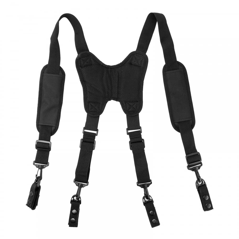 DONGKER Tactical Suspenders,Police Harness Padded Nylon Adjustable Suspenders for Duty Belt