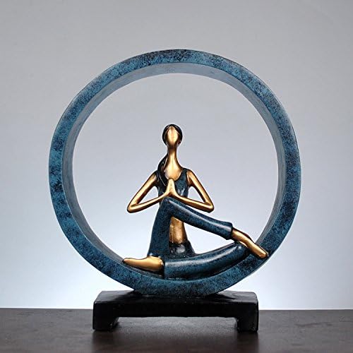 Home Decor Statues Creative and Abstract Handicraft Artworks for Modern Home furnishing articles (Yoga Women B)