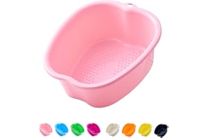 AXLOFO® Foot Soaking Bath Basin, Large Plastic Foot Soaking Tub, Foot Massage Foot Bath Bucket, Great for Getting The Dead/Old Skin Off Your Feet (pinkbasin)