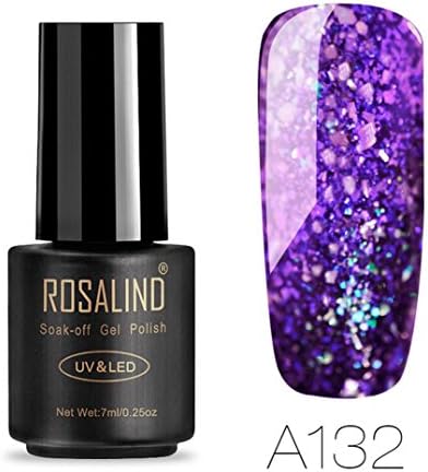 Yeefant 7ML Removable Nail Polish Art Gel Polish UV LED Polish Fireworks Glue, Not Ordinary Nail Polish, Must Use Light Therapy Light Will Be Dry