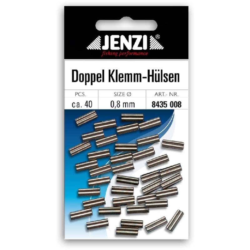 Jenzi Double Clamp Sleeves, Unisex, 0,8mm 40 Stück