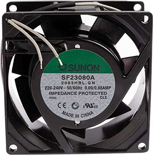 Sunon Ventola 80 x 80 x 38 mm, SF23080A2083HBL 230 V, 2400 giri/min