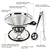 Bonzercraft Pour Over Coffee Cone Dripper - Stainless Steel Coffee Maker - Double Mesh Reusable Filter - Single Cup Coffee Brewer - Spoon And Brush - No Need For Paper Filters - Paperless Cup Drip