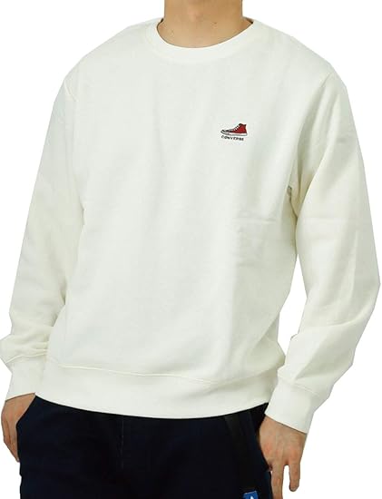 Amazon コンバース スウェット トレーナー メンズ 裏起毛 Converse おしゃれ 刺繍 チャックテイラー 長そで かぶり トレーナー パーカー 通販