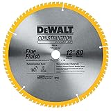 DEWALT Miter Saw Blade, 80 Tooth, 12 Inch, 2