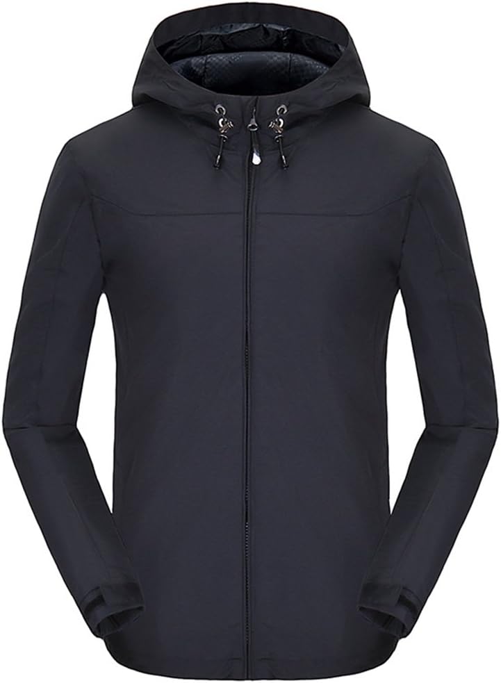 Spmor Women's Waterproof Jacket Lightweight Rain Coat Windproof Skin Hooded Jacket