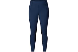 Kerrits Women's Performance Knee Patch Horse Riding Tights – Breathable Lightweight Equestrian Schooling Leggings, Pockets