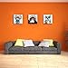 Visual Art Decor Funny Animals Canvas Wall Art Gorilla Monkey Music Oil Painting Wall Picture Happy Dog Frog Canvas Prints Rustic Wood Background Home Office Living Room Decoration (16x16x3 Retro)